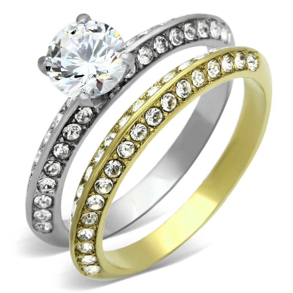TK967 Two-Tone IP Gold (Ion Plating) Stainless - Life's Fun Treasures