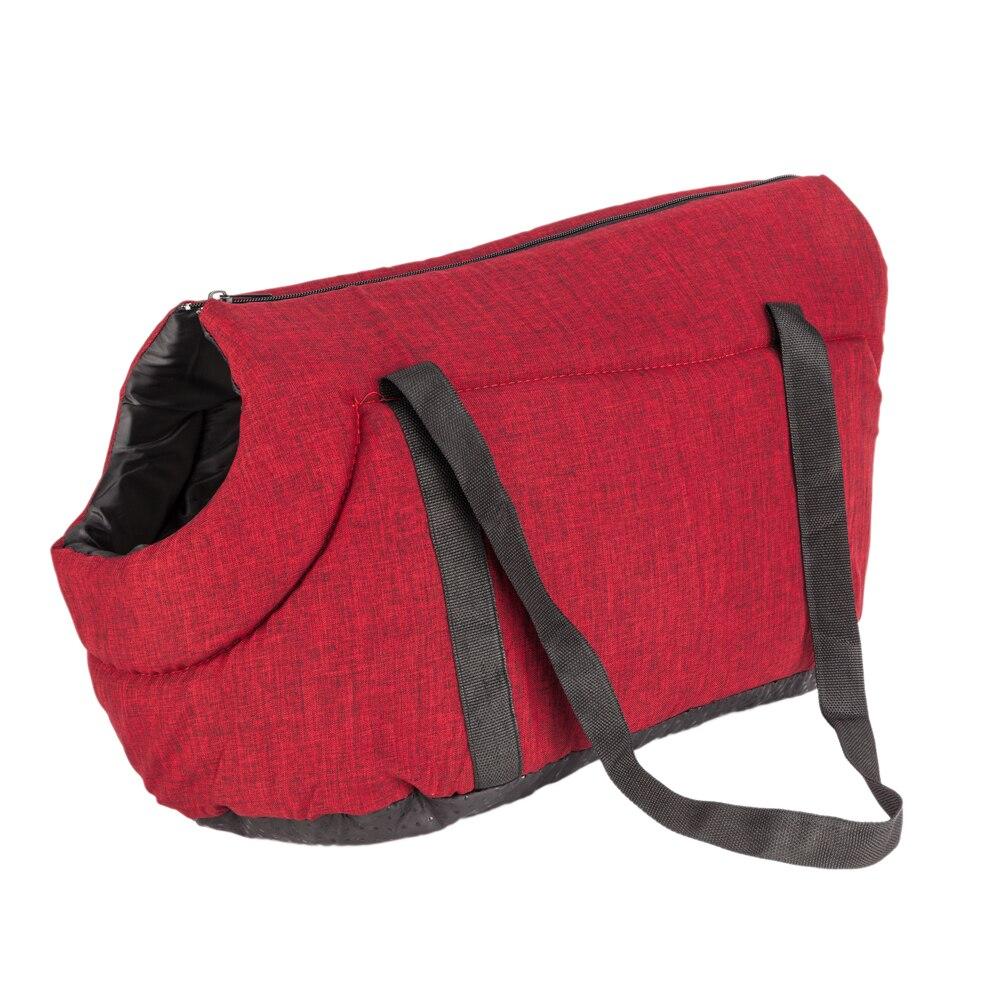 Light Pet Carrier Bag Cat / Dog Comfort Travel Handbag Gray/Rose Red - Life's Fun Treasures