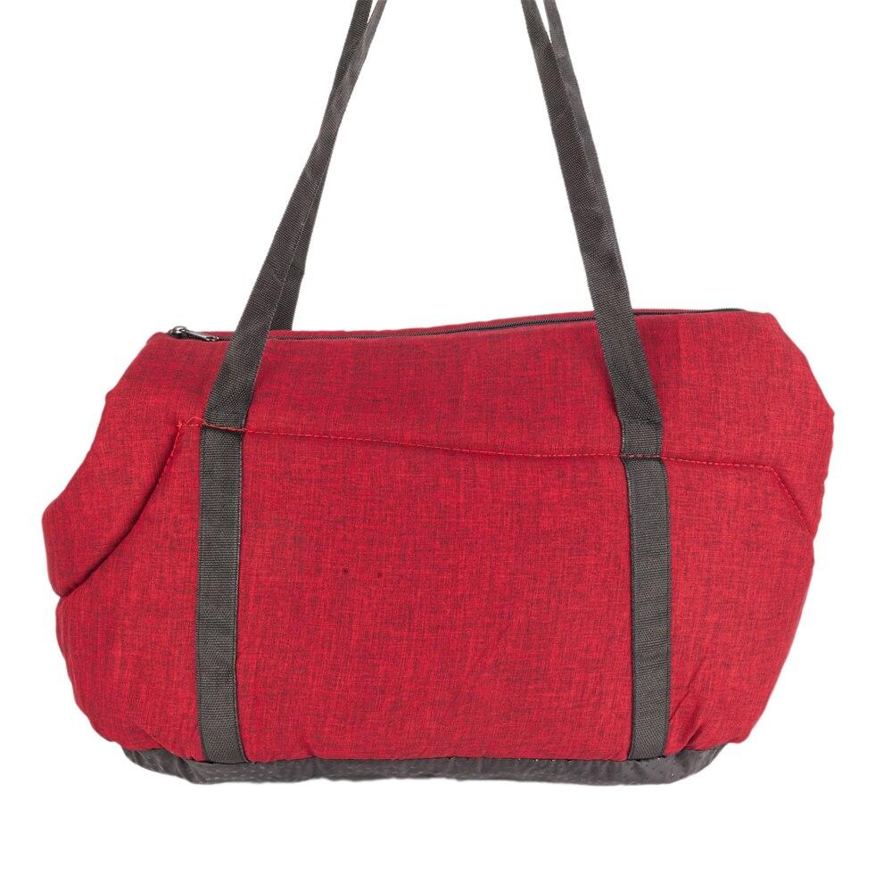 Light Pet Carrier Bag Cat / Dog Comfort Travel Handbag Gray/Rose Red - Life's Fun Treasures