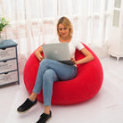 Large Lazy Inflatable Sofa Chairs PVC Lounger Seat Bean Bag Sofas Pouf - Life's Fun Treasures