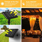 Solar String Lights - 50ft G40 Globe Garden Light, 25 Edison Bulbs (1 - Life's Fun Treasures