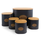 MegaChef Kitchen Food Storage and Organization 5 Piece Canister Set in - Life's Fun Treasures