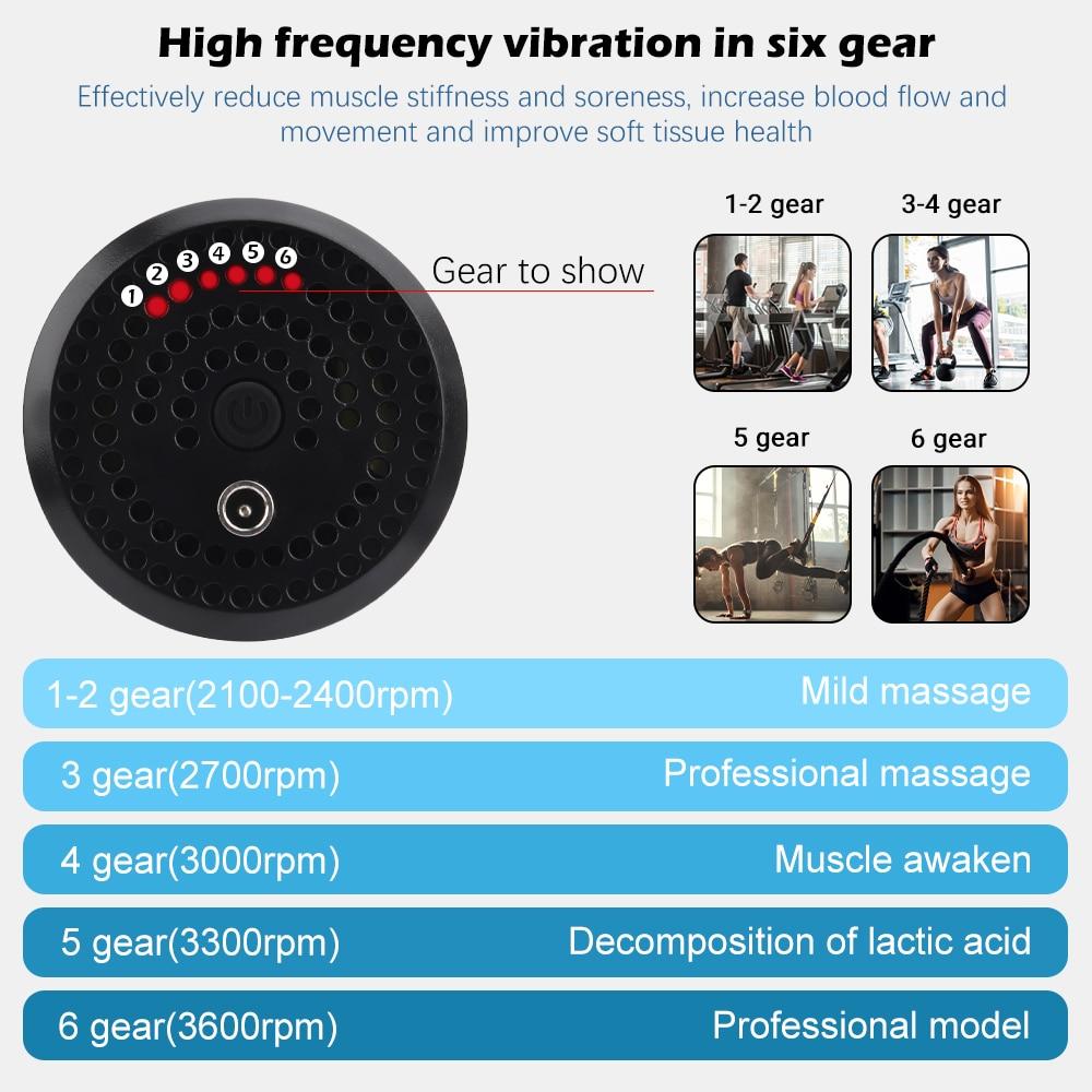 High Quality 6 Speeds Handheld Massager.