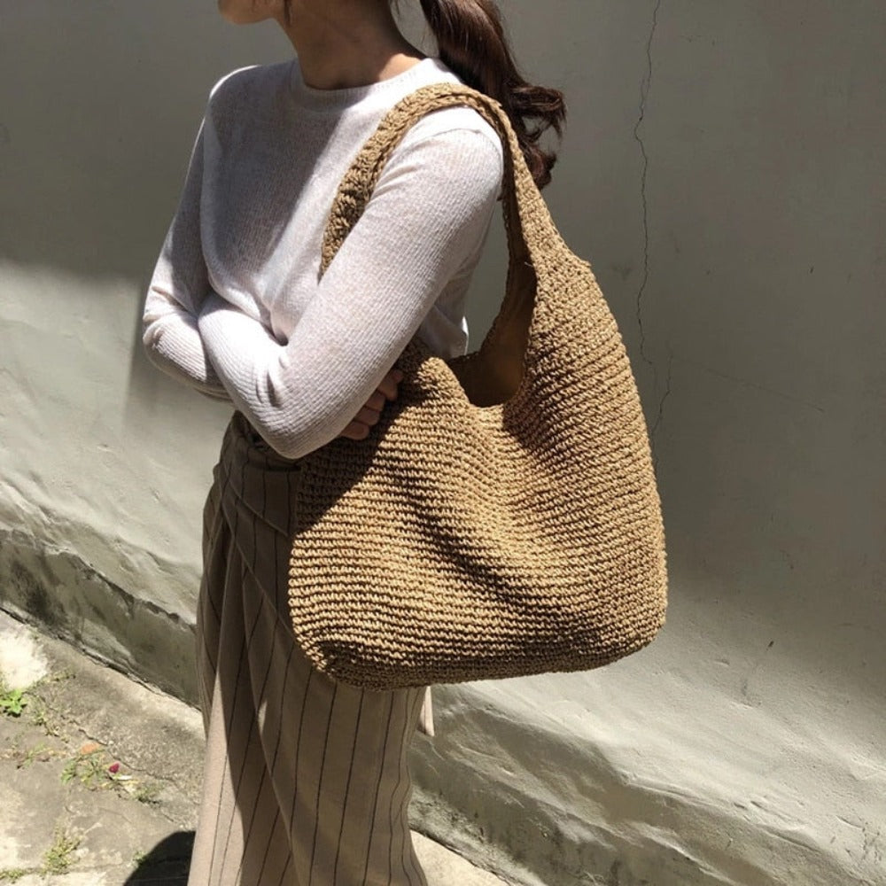 Casual Summer Shoulder Beach Bag - Life's Fun Treasures