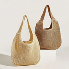 Summer Shoulder Straw Tote - Life's Fun Treasures