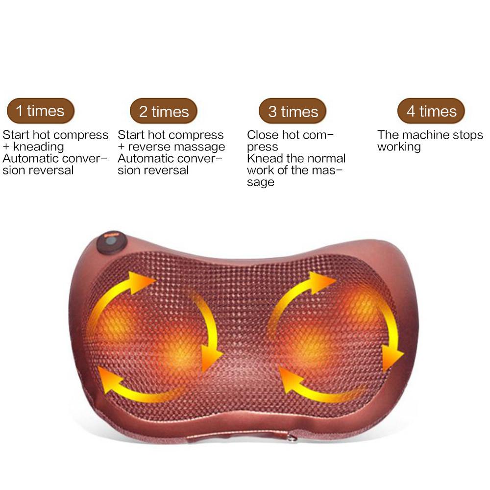 Portable 4 heads Massage Pillow - Life's Fun Treasures
