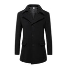 Mens Mid Length Wool Blend Coat - Life's Fun Treasures