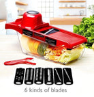 Stainless Steel 6 Blades Vegetable Slicer - Life's Fun Treasures