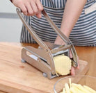 Stainless Steel French Fries and Potato Cutter with 2 Different Blades - Life's Fun Treasures