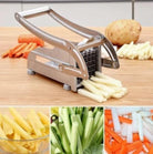 Stainless Steel French Fries and Potato Cutter with 2 Different Blades - Life's Fun Treasures
