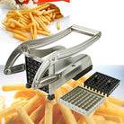 Stainless Steel French Fries and Potato Cutter with 2 Different Blades - Life's Fun Treasures