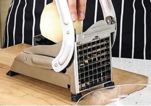 Stainless Steel French Fries and Potato Cutter with 2 Different Blades - Life's Fun Treasures