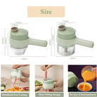 Portable Handheld 4 in 1 Electric Vegetable Slicer - Life's Fun Treasures