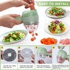 Portable Handheld 4 in 1 Electric Vegetable Slicer - Life's Fun Treasures