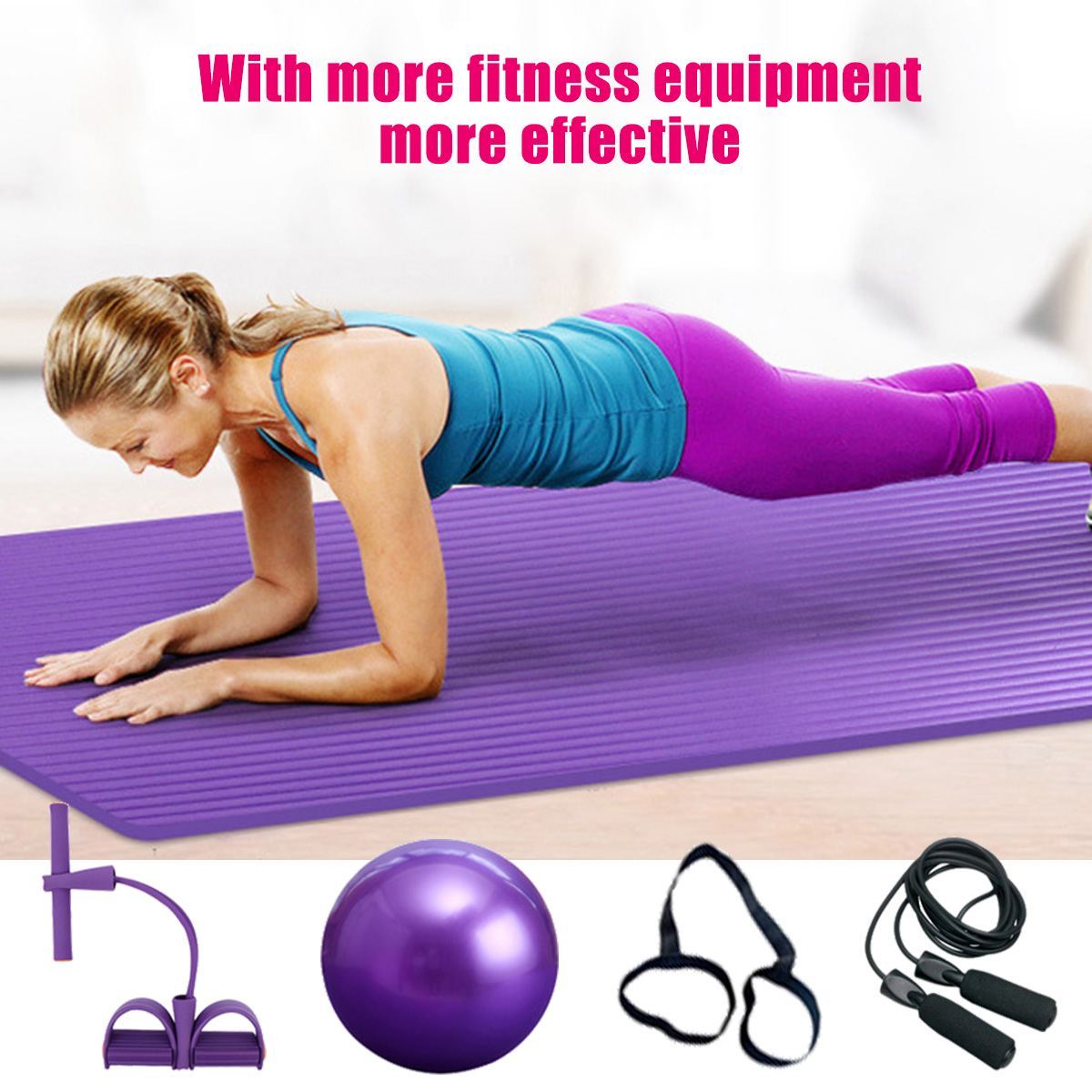 Deluxe Yoga Fitness 5 pcs Exercise Set.