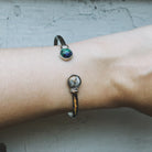 Earth and Moon Cuff Bracelet with Natural Stones - Life's Fun Treasures